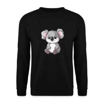 Mignon bébé koala - Sweat-shirt Unisexe - noir - Devant - Alina (178cm) & Michal (187cm)