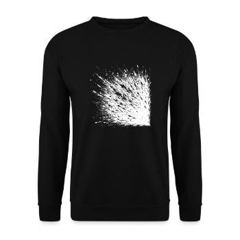Abstract Splash Explosion When Ink Party - Unisex Sweatshirt - black - Front - Alina (178cm) & Michal (187cm)