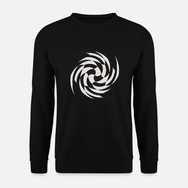 Swirl chess - Unisex Pullover - Schwarz
