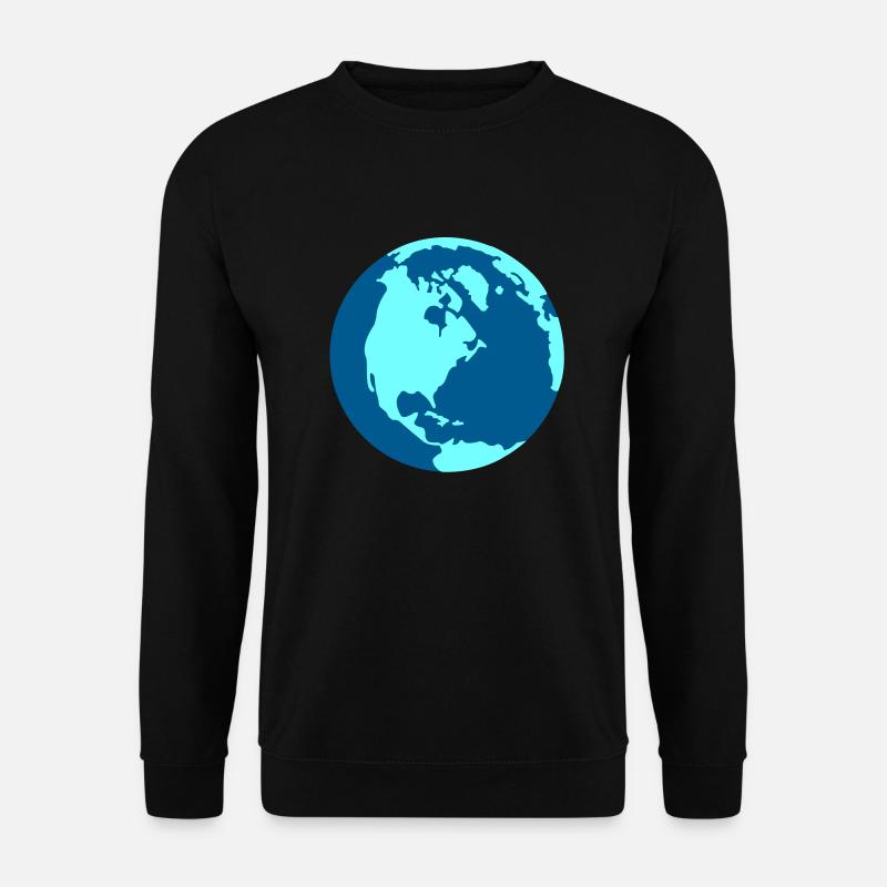 Weltkugel - Unisex Pullover - Schwarz