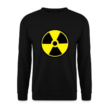 Radioactive Warning - Unisex Sweatshirt - black - Front - Alina (178cm) & Michal (187cm)