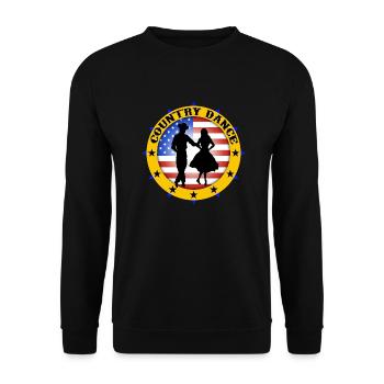 Country Dance - Unisex Pullover - Schwarz - Vorne - Alina (178cm) & Michal (187cm)