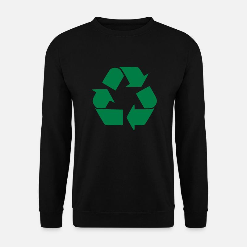recycling - Unisex Pullover - Schwarz