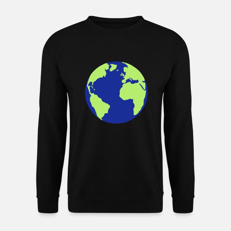 Erde, Welt, Erdkugel - Unisex Pullover - Schwarz