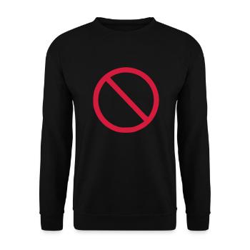 Nein - Unisex Pullover - Schwarz - Vorne - Alina (178cm) & Michal (187cm)