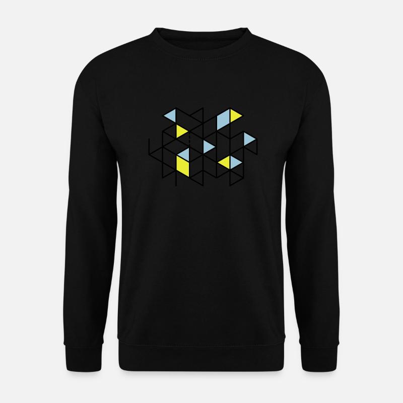 Geometry #001 - Unisex Pullover - Schwarz