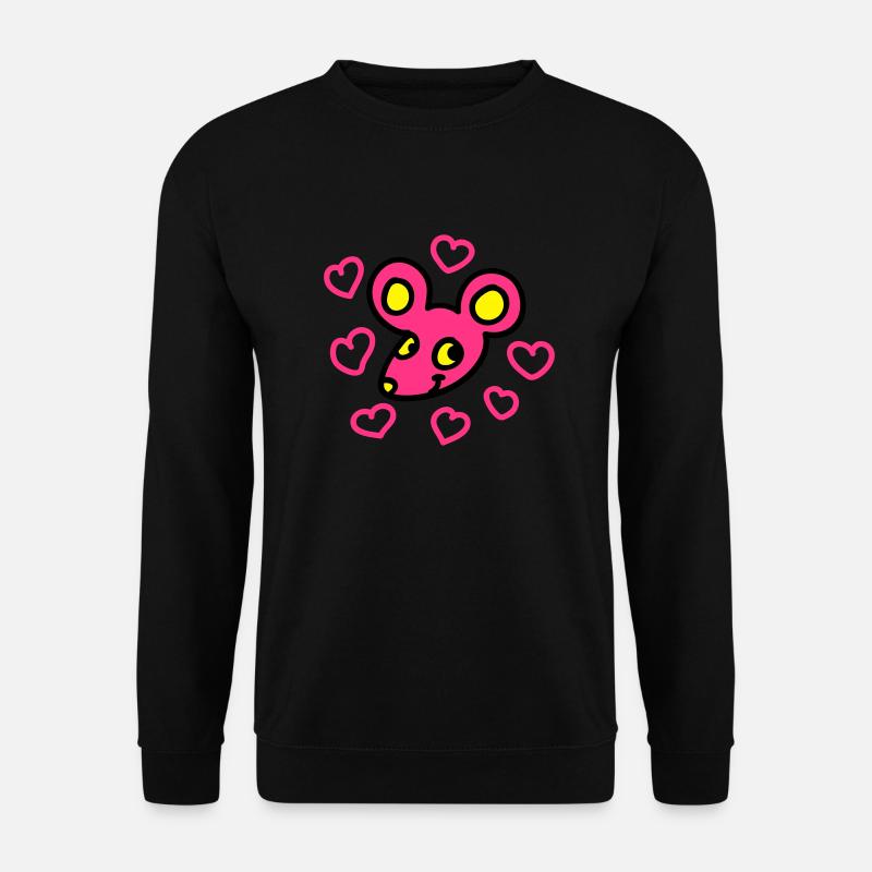 Lovers Mouse 3 - Unisex Sweatshirt - black