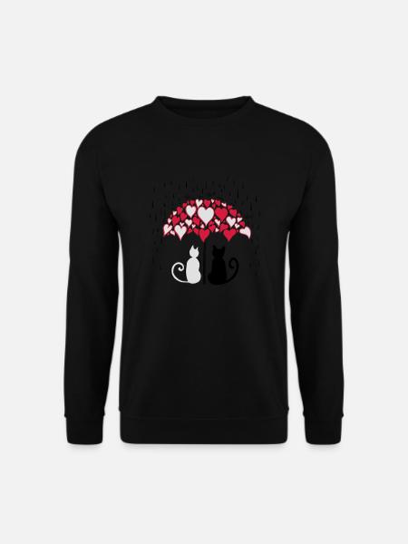 AD Lovely cats II - Unisex Sweatshirt - black
