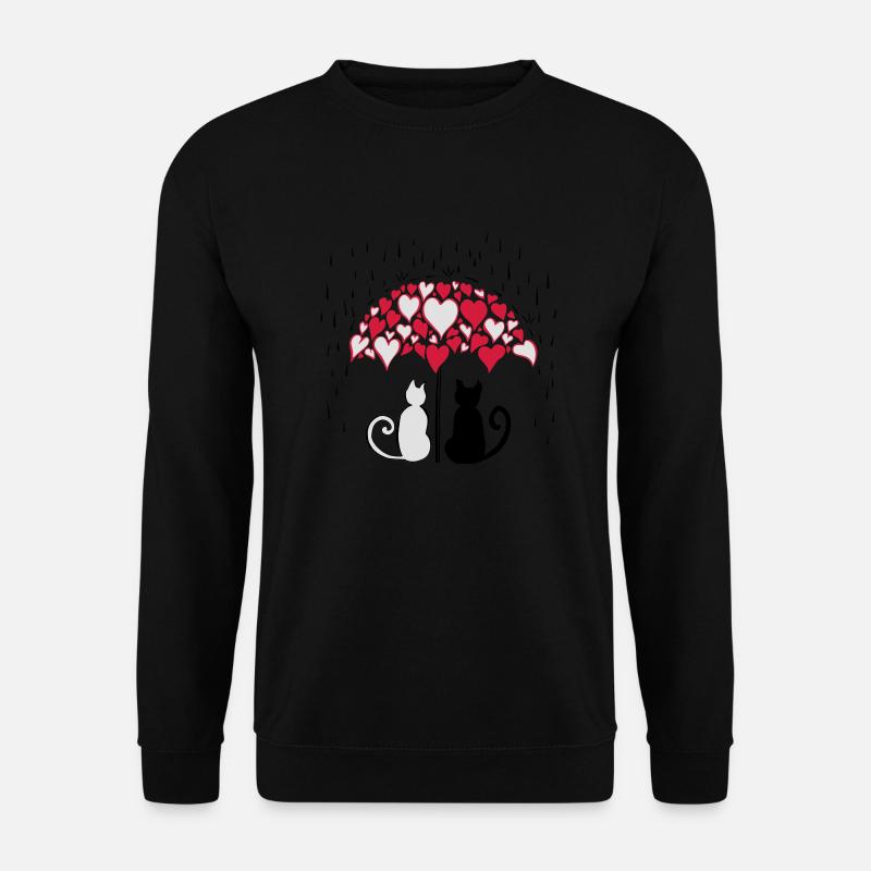AD Lovely cats II - Unisex Pullover - Schwarz