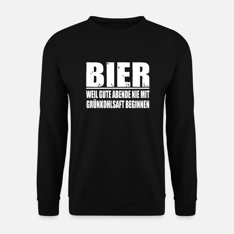 Bier-guter Abend - Unisex Pullover - Schwarz