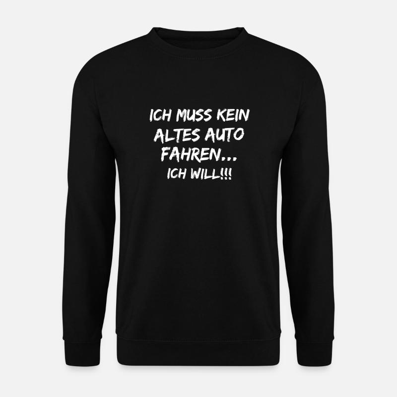 DE - Altes Auto - Unisex Pullover - Schwarz
