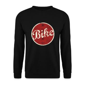 Bike Cycling Ride - Unisex Sweatshirt - black - Front - Alina (178cm) & Michal (187cm)