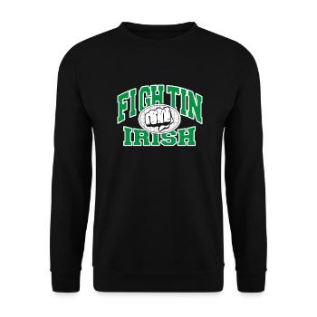 Fighting Irish - Unisex Sweatshirt - black - Front - Alina (178cm) & Michal (187cm)