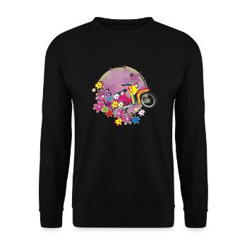 Colorful Swallow - Sweat-shirt Unisexe - noir - Devant - Alina (178cm) & Michal (187cm)