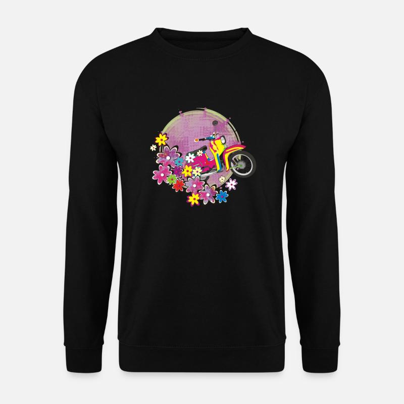 Schwalbe bunt - Unisex Pullover - Schwarz