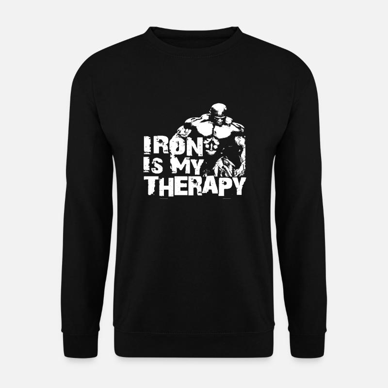 Iron is my therapy - Sweat-shirt Unisexe - noir