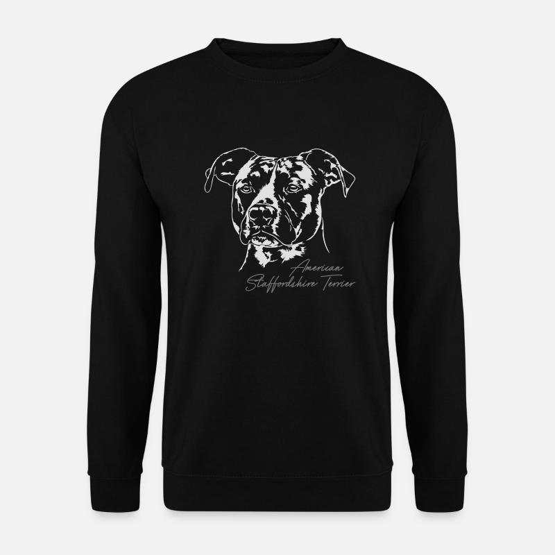 AMERICAN STAFFORDSHIRE TERRIER - Unisex Pullover - Schwarz