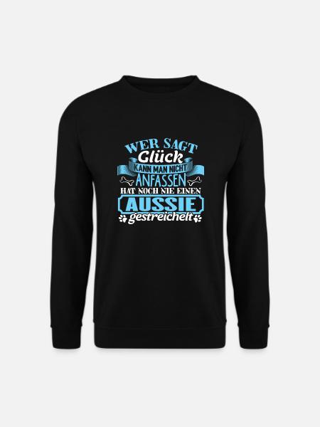 AUSSIE - Glück zum anfassen - Unisex Pullover - Schwarz