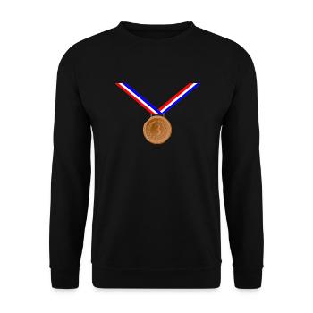 Bronze Medal 3rd - Unisex Sweatshirt - black - Front - Alina (178cm) & Michal (187cm)