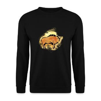 Bison - Sweat-shirt Unisexe - noir - Devant - Alina (178cm) & Michal (187cm)