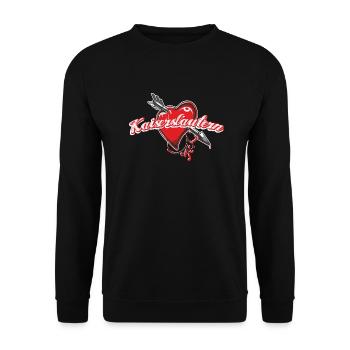 Kaiserslautern - Unisex Sweatshirt - black - Front - Alina (178cm) & Michal (187cm)