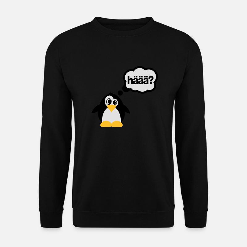 Penguins - häää? - Unisex Sweatshirt - black