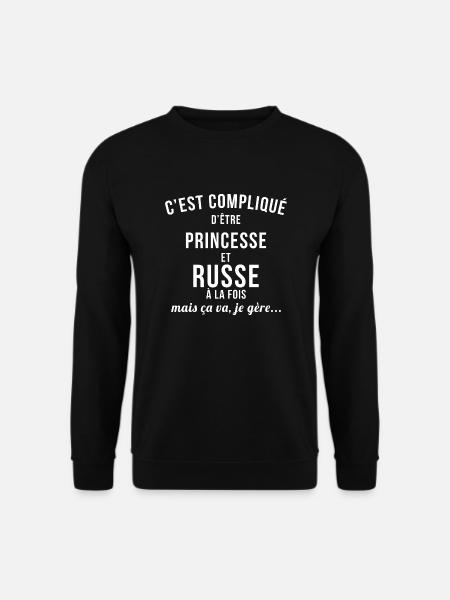 Russe Princesse - Sweat-shirt Unisexe - noir