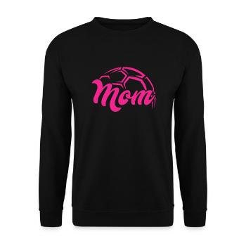 Chemise de maman de football - Sweat-shirt Unisexe - noir - Devant - Alina (178cm) & Michal (187cm)