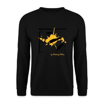 T-shirt How deep is your lure - Sweat-shirt Unisexe - noir - Devant - Alina (178cm) & Michal (187cm)