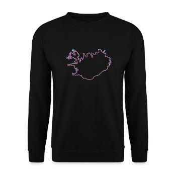 Island - Unisex Pullover - Schwarz - Vorne - Alina (178cm) & Michal (187cm)