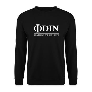 ODIN Entraînez-vous comme un dieu (vecteur) - Sweat-shirt Unisexe - noir - Devant - Alina (178cm) & Michal (187cm)