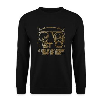 Un roi n'est pas complet sans sa reine - Sweat-shirt Unisexe - noir - Devant - Alina (178cm) & Michal (187cm)