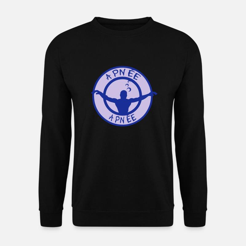Apnoe Apnoe atemstillstand4 Logo - Unisex Pullover - Schwarz