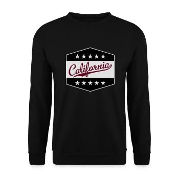 California - Unisex Pullover - Schwarz - Vorne - Alina (178cm) & Michal (187cm)