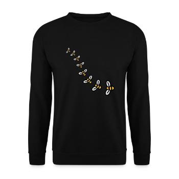 Bees Design - Sweat-shirt Unisexe - noir - Devant - Alina (178cm) & Michal (187cm)