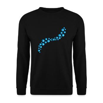 Bubbles Design - Sweat-shirt Unisexe - noir - Devant - Alina (178cm) & Michal (187cm)