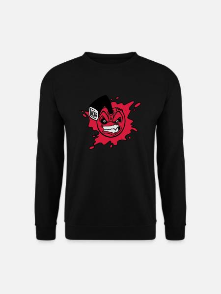 Angry cherry - Unisex Sweatshirt - black