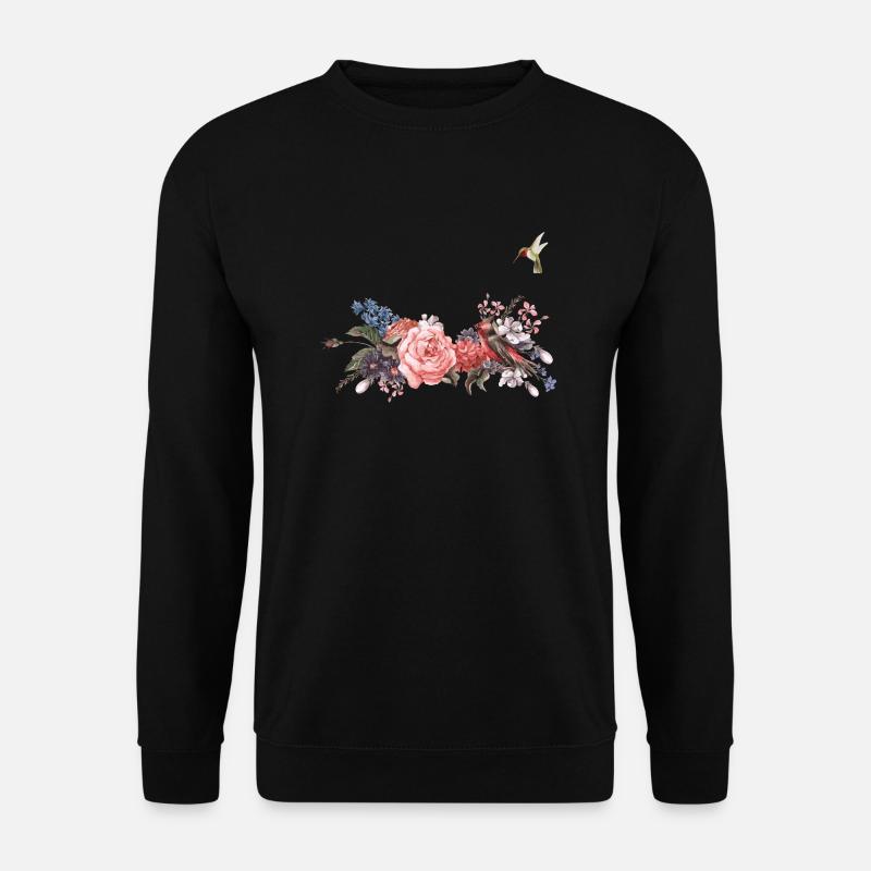 flower - Unisex Pullover - Schwarz