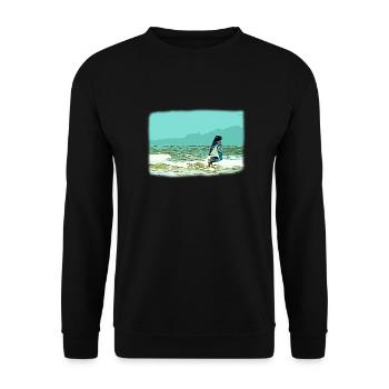 Windsurfer - Sweat-shirt Unisexe - noir - Devant - Alina (178cm) & Michal (187cm)