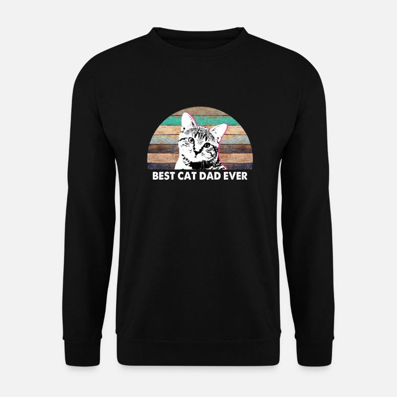 Bester Katzenvater überhaupt - Unisex Pullover - Schwarz