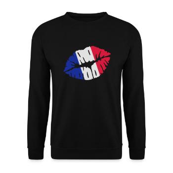 France - Sweat-shirt Unisexe - noir - Devant - Alina (178cm) & Michal (187cm)