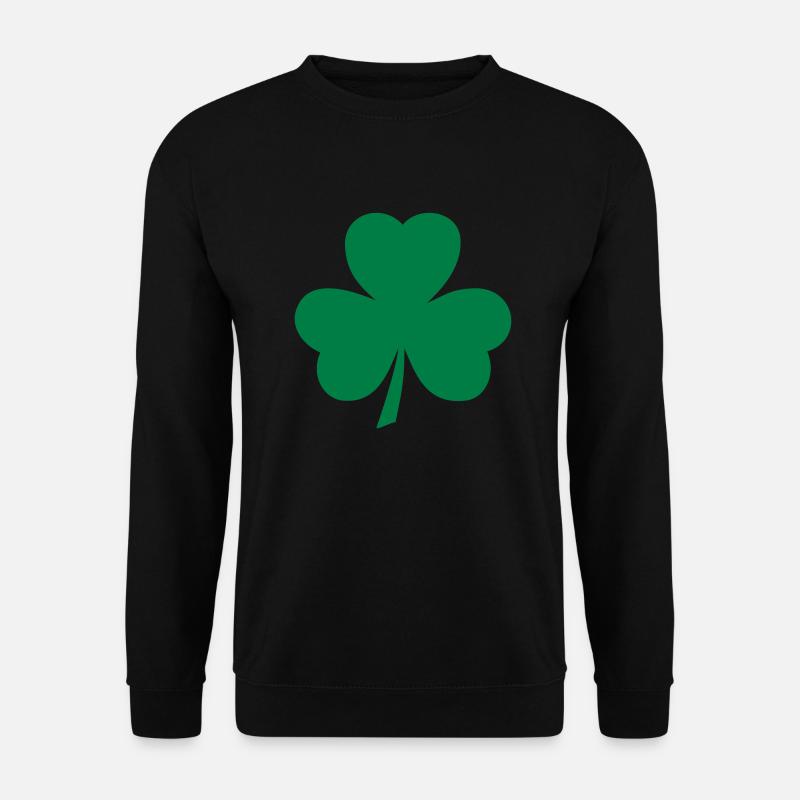 Kleeblatt Clover Shamrock - Unisex Pullover - Schwarz