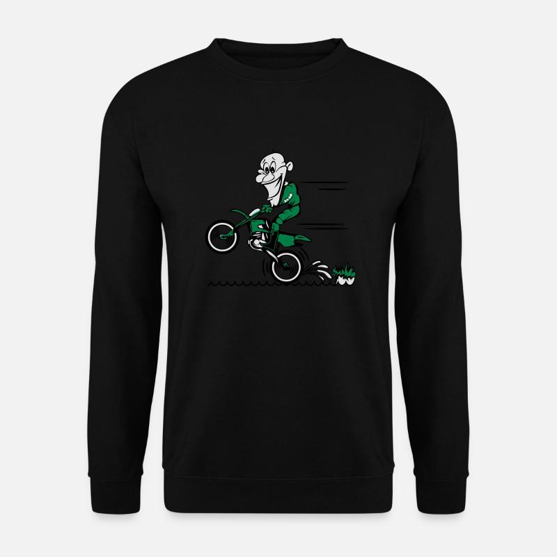 Motorrad wasser witzig - Unisex Pullover - Schwarz