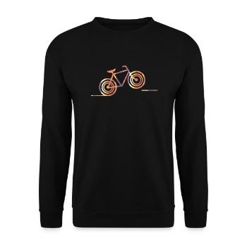 bike (b) - Sweat-shirt Unisexe - noir - Devant - Alina (178cm) & Michal (187cm)
