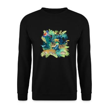 South America Jungle Light - Sweat-shirt Unisexe - noir - Devant - Alina (178cm) & Michal (187cm)