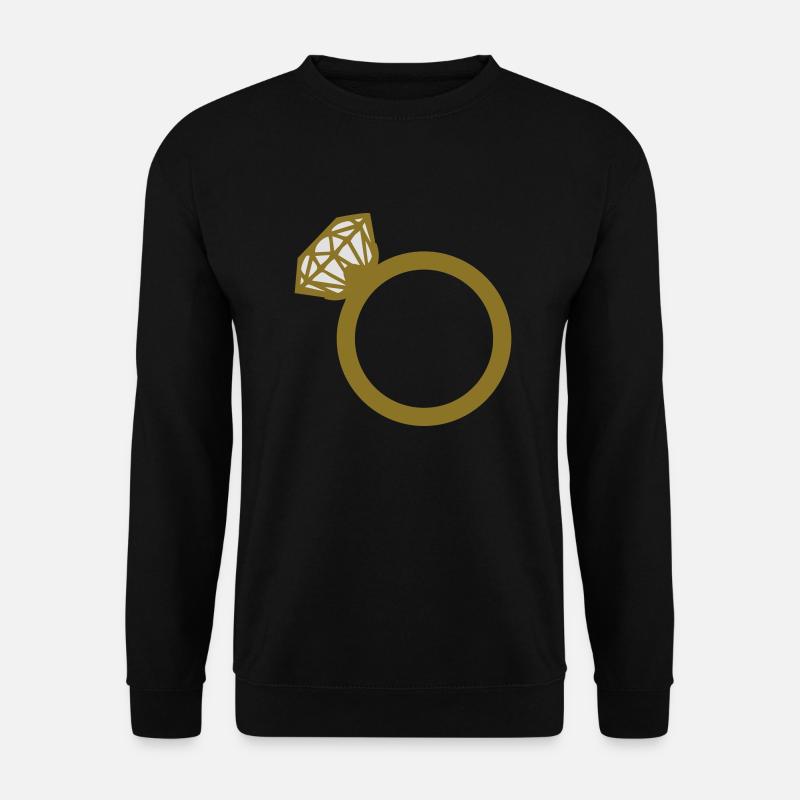 diamond ring - Unisex Pullover - Schwarz