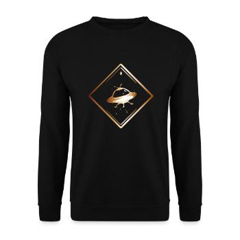 UFODesign - Sweat-shirt Unisexe - noir - Devant - Alina (178cm) & Michal (187cm)