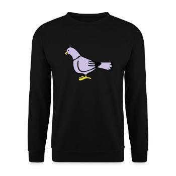 taube - Unisex Sweatshirt - black - Front - Alina (178cm) & Michal (187cm)