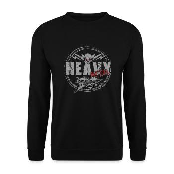 Heavy Metal - Sweat-shirt Unisexe - noir - Devant - Alina (178cm) & Michal (187cm)