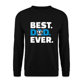 French Bulldog - Unisex Sweatshirt - black - Front - Alina (178cm) & Michal (187cm)